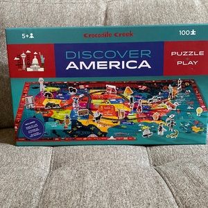 Discover America Crocodile Creek 100 piece puzzle game